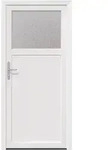 Seiteneingangst&uuml;r 98 X 198 Cm Pvc Wei&szlig; Vidaxl