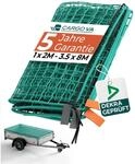 Anh&auml;ngernetz 2,5x3,5m Dekra Gepr&uuml;ft Mit Gummiseil & Eckenmarkierung