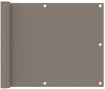 Balkon-sichtschutz Taupe 75x300 Cm Oxford-gewebe Vidaxl