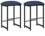 Barhocker 2 Stk. Blau 40 X 32 X 74 Cm Holzwerkstoff Vidaxl