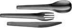 Lurch Besteckset Im Etui, 3-teilig, 18 Cm, Anthrazit