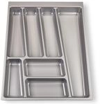 Orga-box Ii Besteckeinsatz 450 Mm Silbergrau Besteckkasten F&uuml;r Nobilia-schubladen