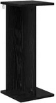 Vidaxl Plant Stand Black Oak 25 X 25.5 X 60.5 Cm Engineered Wood