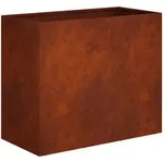 Garten-pflanzgef&auml;&szlig; Rostoptik 60 X 30 X 50 Cm Wetterfeststahl Vidaxl