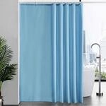 Duschvorhang &Uuml;berl&auml;nge 200x240cm, Textil, Anti-schimmel, Waschbar, Hellblau