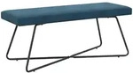 Bank Blau 110 X 40 X 45 Cm Samt Vidaxl