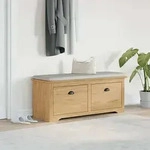 Vidaxl Hallway Bench Bodo Honey Brown 114 X 40 X 50 Cm Engineered Wood