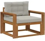 Outdoor Mittelsofa Natur Vidaxl
