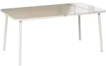 Gartentisch Caravino 160 Cm 90 Cm Metall Hellbeige