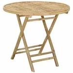 Gartentisch Natur 80 X 70 Cm Bambus Vidaxl