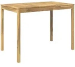 Gartenbar-tisch Wei&szlig; Gewaschen 147 X 88,5 X 105 Cm Vidaxl