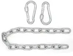 No Brand - 230 Kg H&auml;ngesessel Kette 50 Cm Aufh&auml;ngung 2 Karabiner F&uuml;r Schaukel