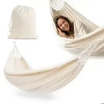 Beige Boho-h&auml;ngematte - Hypermotion - 200 X 150 Cm - Weich Und Atmungsaktiv -