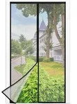 Fliegengitter Balkont&uuml;r 90x220cm, Magnetverschluss, Ohne Bohren, Insektenschutz