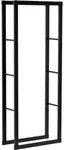 Kaminholzregal 60x25x150 Cm, Pulverbeschichteter Stahl, Schwarz