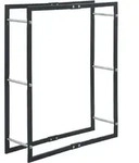 Brennholzregal Schwarz 80&times;25&times;100 Cm Stahl Vidaxl