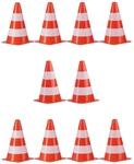 20 X Warnkegel Im Set, Stapelbar, Verkehrsh&uuml;tchen, Im Schn&uuml;rbeutel,