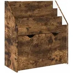 Vidaxl Kids Bookshelf Smoked Oak 60 X 29.5 X 69 Cm Engineered Wood