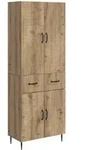 Schrankset 2 Stk. Artisan-eiche Holzwerkstoff Vidaxl