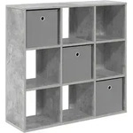 Vidaxl Sideboard Concrete Grey 88.5 X 29 X 84.5 Cm