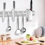 Magnetleiste 40cm Edelstahl Mit 3 Haken & Anti-rutsch-matte