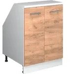 Dachschr&auml;genschrank Rion, Goldkraft Eiche, 60 X 81.6 Cm Mit 2 T&uuml;ren, Schrankkorpus