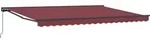 Manuell Einziehbare Markise Bordeauxrot 4 &times; 3,5 M Vidaxl