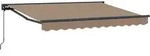 Einziehbare Markise Taupe 3,5 X 2,5 M Polyester Und Aluminium Vidaxl