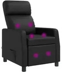 Massage Relaxsessel Schwarz Kunstleder Vidaxl