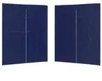 Vidaxl Party Tent Sidewall 2 Pcs 200 X 195 Cm Blue Pe And Steel
