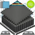 Tillvex&reg; Pool Bodenschutzmatte 48 St&uuml;ck 62,5x62,5cm Unterlegmatte 1 Cm Dicke...