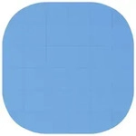 Pool Bodenschutzmatte 36 Stk. &Oslash; 350 Cm Rund Eva-schaum Blau Vidaxl