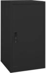 Sattelschrank Schwarz 53x53x105 Cm Stahl Vidaxl