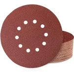 Schleifpapier 225mm Klett 60 St&uuml;ck, 10 Loch, Gemischte K&ouml;rnung P60-p400
