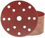 Schleifpapier 150mm Klett 100 K&ouml;rnung 15 Loch F&uuml;r Exzenterschleifer 50 St&uuml;ck
