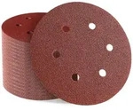 Schleifpapier 150mm Klett, 100 St&uuml;ck, 6-loch, Gemischte K&ouml;rnung 60-320