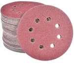 100x Exzenterschleifpapier 125mm Klett, 8 Loch K&ouml;rnung 60