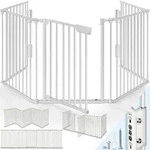 Kiduku Kaminschutzgitter 240 Cm Grau Baby Absperrgitter Ofenschutzgitter Laufstall
