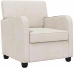 Sessel Creme Chenille Vidaxl