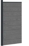 Zaunelement 95 X 186 Cm Wpc Und Aluminium Grau Vidaxl