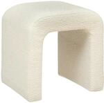 Atmosphera - Hocker Sevi Boucl&eacute; - 41x35 Cm Cr&eacute;ateur D'Int&eacute;rieur
