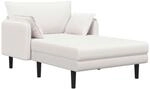 Gro&szlig;e Chaiselongue Creme Boucl&eacute; Vidaxl