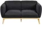 Sofa 2-sitzer Ljung Stoff Schwarz
