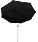Led-kipp-sonnenschirm 2,7m - Schwarz Monster Shop
