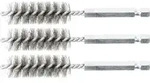 Stahlb&uuml;rste 15 Mm Antrieb Au&szlig;ensechskant 6,3 Mm (1/4') 3-tlg.