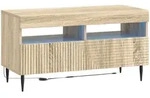 Vidaxl Led Tv Cabinet Haarlem 81 X 35 X 43 Cm Sonoma Oak