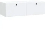 Vidaxl Wall-mounted Tv Cabinet 98 X 41 X 30 Cm White Engineered Wood