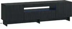 Vidaxl Led Tv Cabinet Ede 153 X 35 X 43 Cm Black Engineered Wood