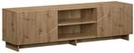 Tv-st&auml;nder 140 X 34.5 X 40 Cm Artisan-eiche Holzwerkstoff Vidaxl