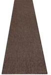 Teppich, L&auml;ufer Sisal Sion A5165a Melange Flach Gewebt Braun Brown 70x250 Cm